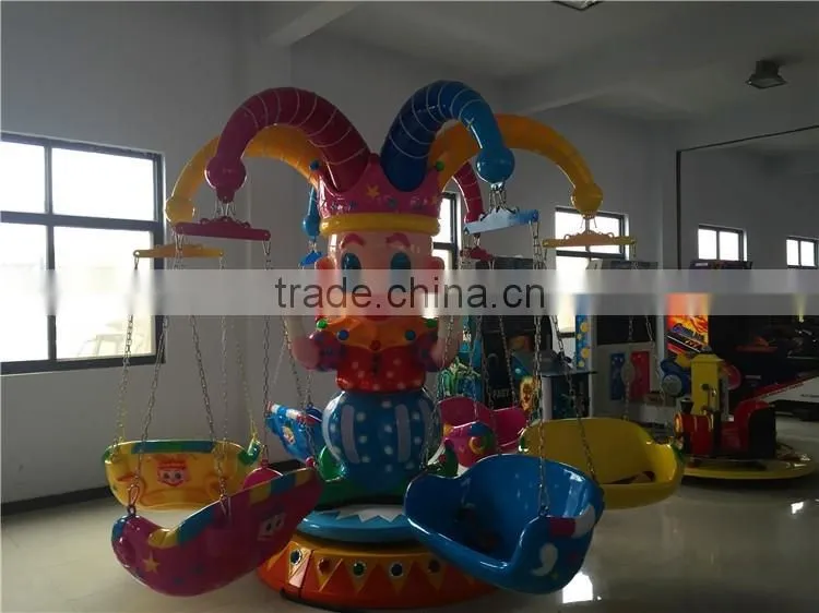 new 2016 amusement park rides clown model fairground swing flying chair