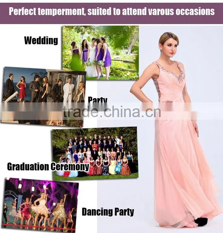 sleeveless beaded ruffle see through elegant pink dress beaded evening dress