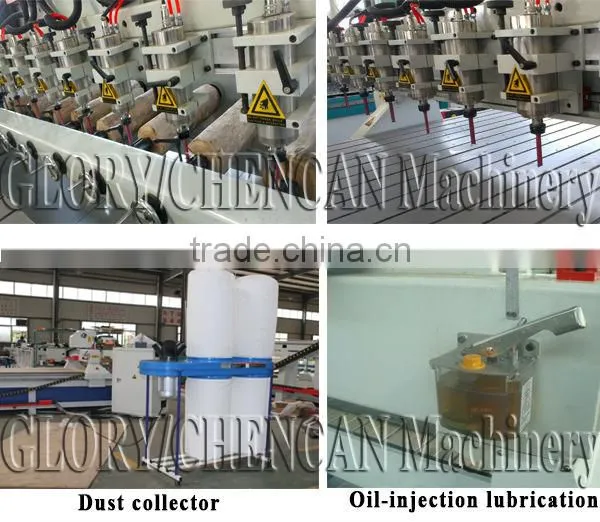 CHENCAN CNC 12 Heads Wood Cylinder Engraving Router Machine