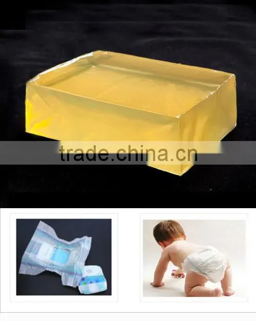 High creep resistance spandex adhesive for diaper