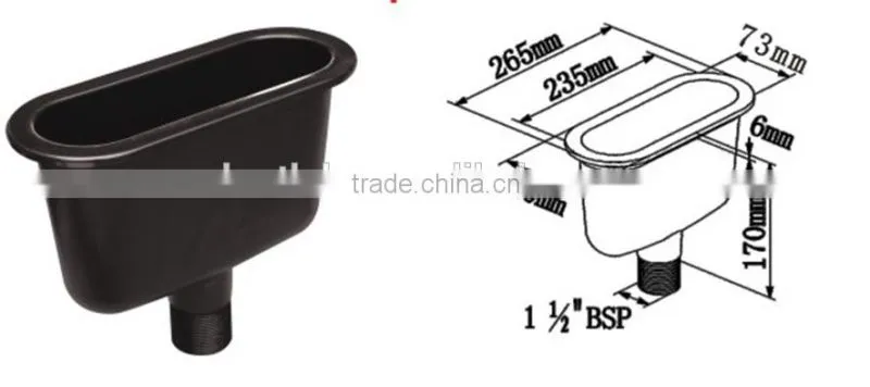 Cheap High Grade PP Laboratory Chemical Resistant Sink
