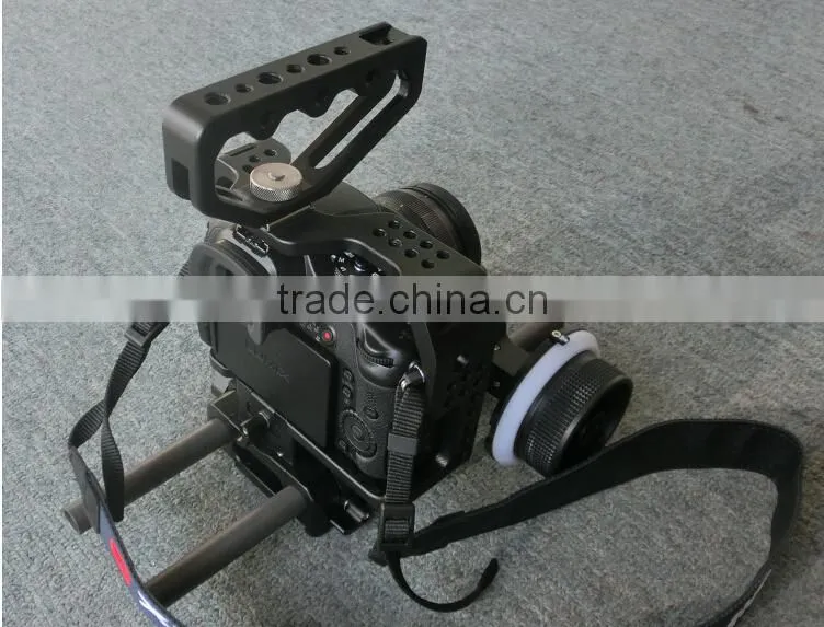 Pansonic GH4 dslr rig shoulder mount kit with detachable handle body case and 15mm system case