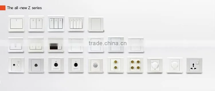 High quality frosted faceplate PC white double TV walll socket