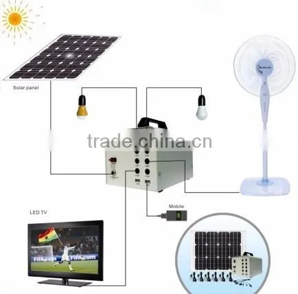 40W 18V Solar power system Lead acid battery