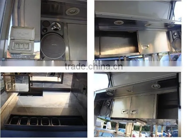 chinese electric food truck equipment Mobile fast food truck for sale