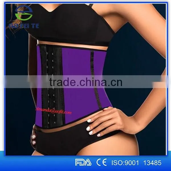 2016 Blue waist trainer shaper slimming waist corsets