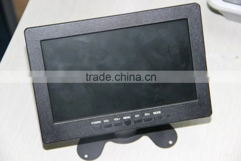 high quality widescreen 7inch used motorized lcd car monitor with AV