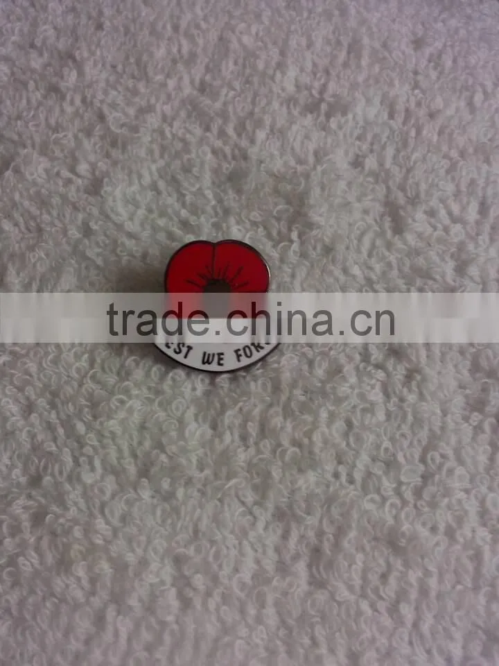 souvenir lapel pins / poppy for lapel pins