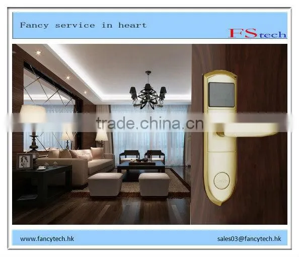 adel hotel door lock high quality new design with rf card
