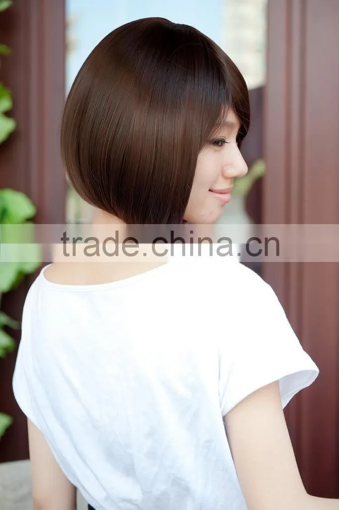 Hot style Student short bob wig natural looking cheap wigs