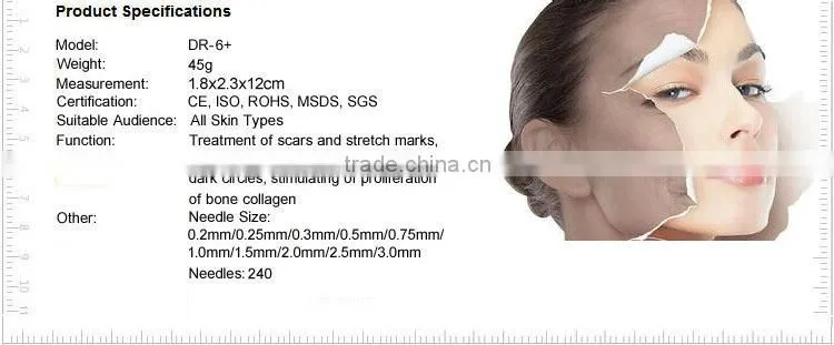2016 Flagship ! 240 micro needle derma roller for beauty use with competitive price