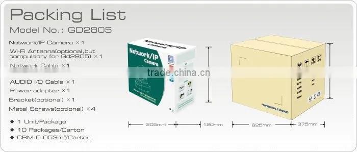 Good price network camera (GD2805) in stock
