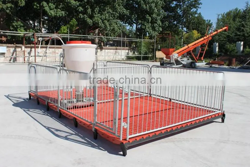 Poultry Feed Processing Equipment Stainless Steel Pigs Stall Nursery Crates