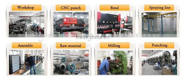 factory folding steel work bench with drawers