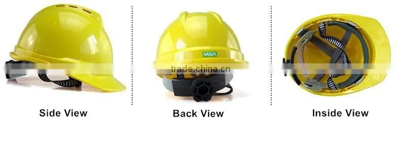 Hot sell V gard safety helmet ABS high strength safety helmet with ventilation holes