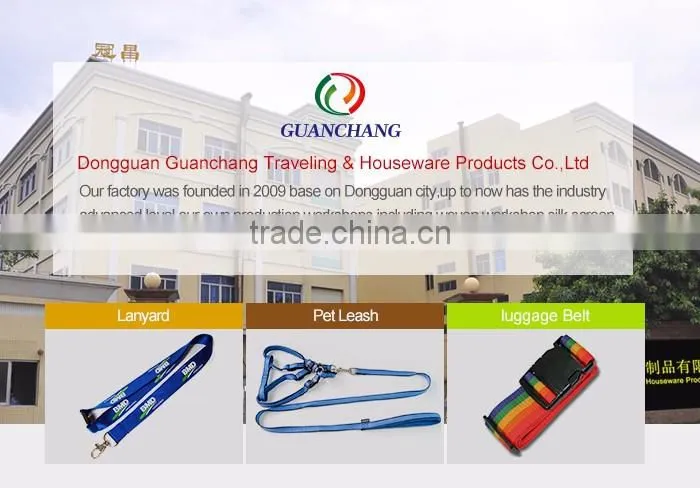 China factory custom print logo nylon dog collar and leash