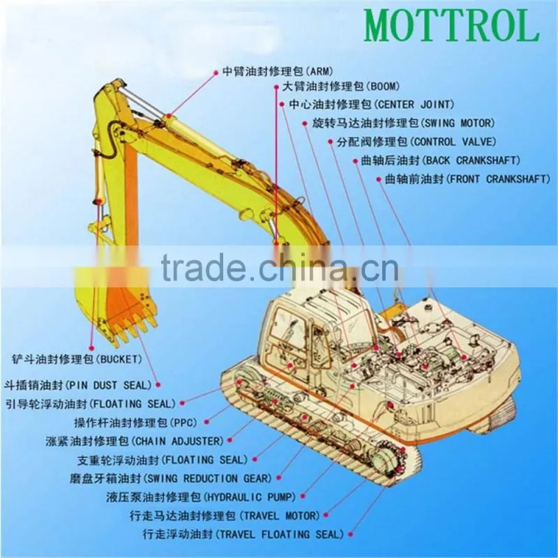 Excavator Hydraulic Pump Tobis Hydraulic Pump TBP140DT 1CER-9C12