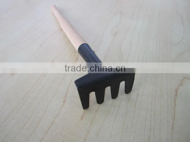 wooden handle rake shovel spade garden tool