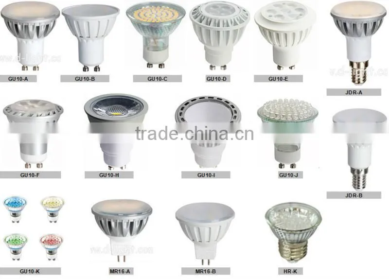 Top quality HR E27 1.5w spot light AC220-240V