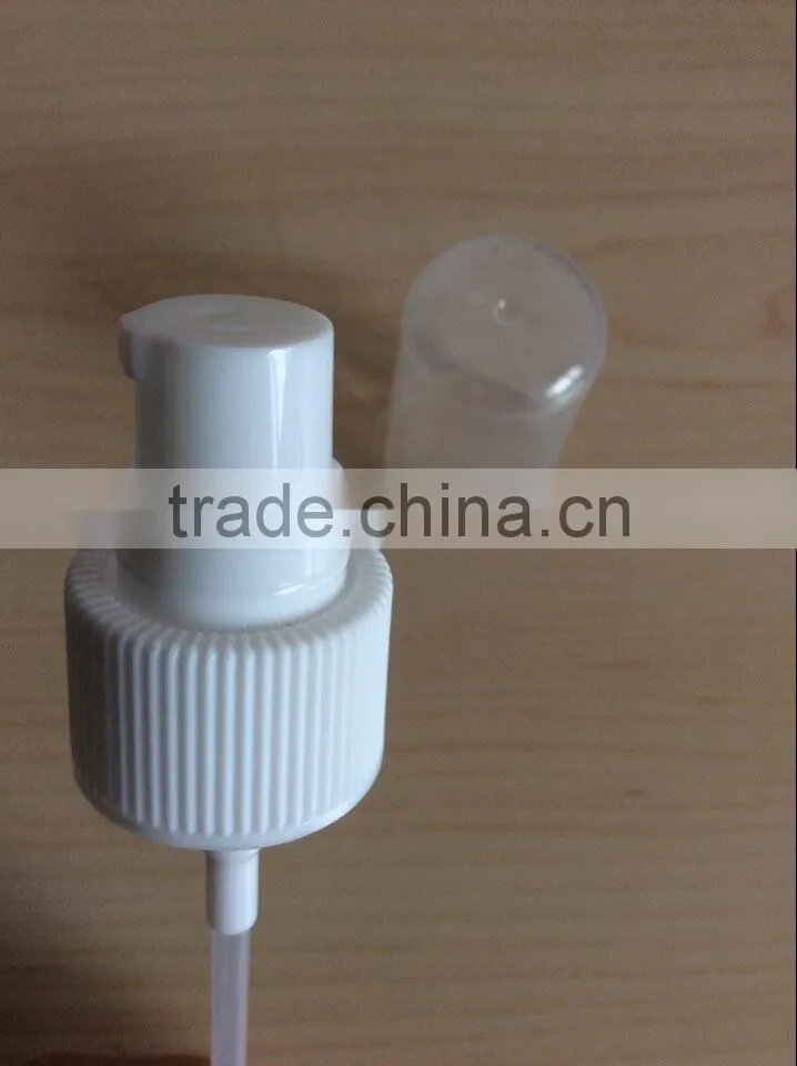 Treatment pump used in daily product packaging
