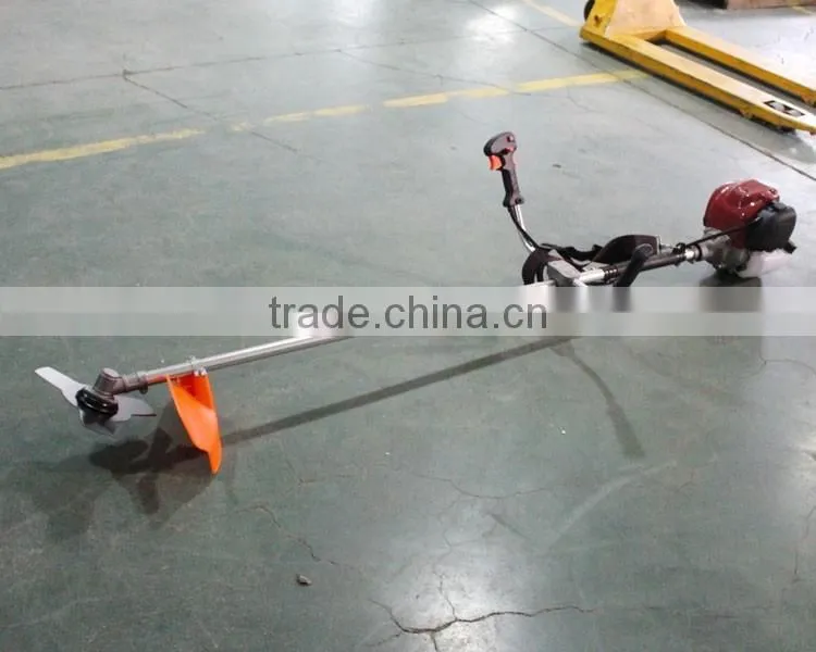 Good quality hand push gasoline brush cutter grass trimmier Lawn mower