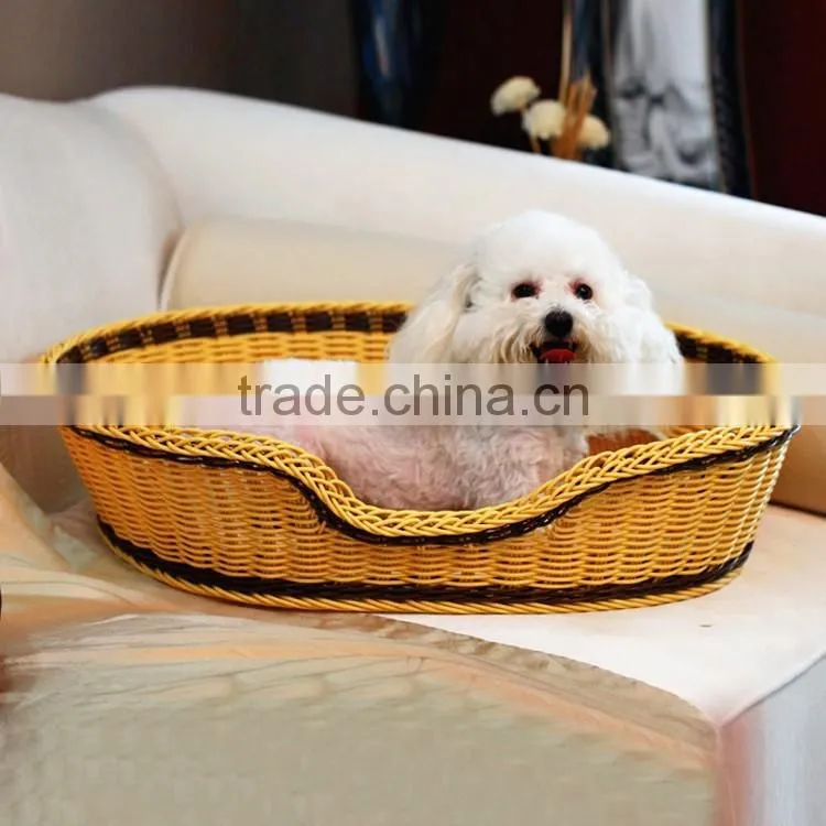 Eco-friendly dog pet product wholesale custom size dog basket / dog bed