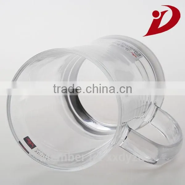 Fancy Color Glass Cup with Clear Stem