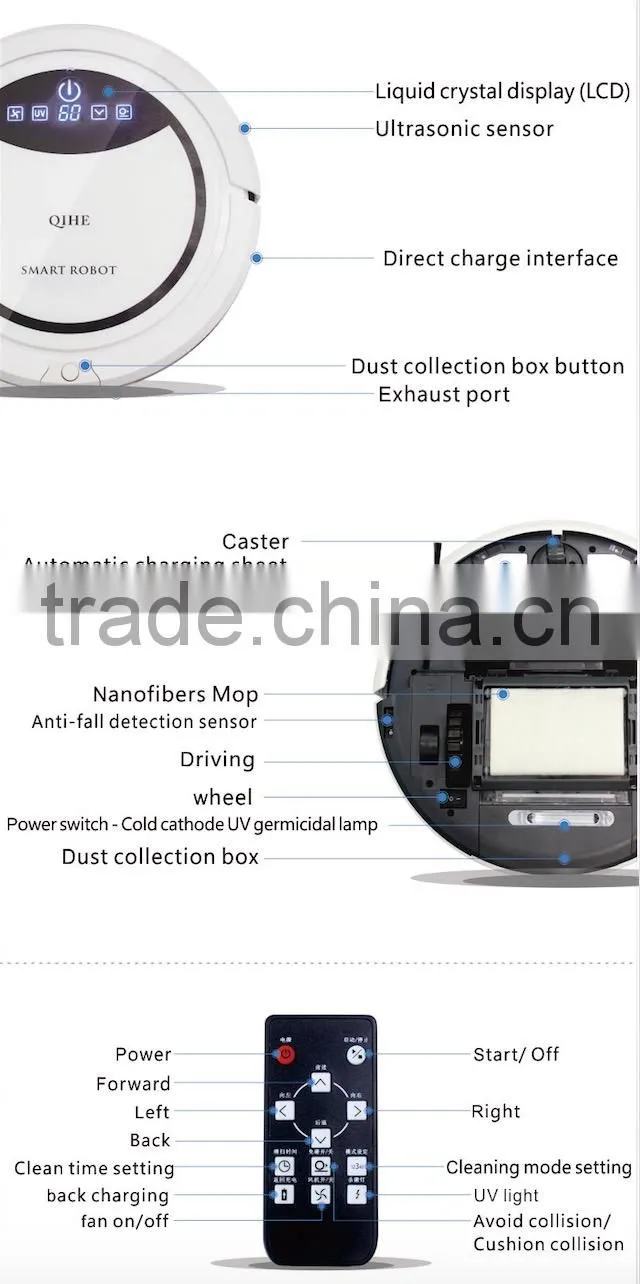 Shenzhen China wholesale high class multifunctional smart vacuum cleaner robot sweep and mop
