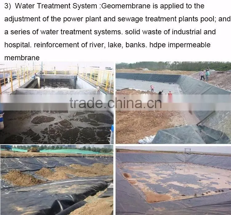 hdpe geomembrane fish pond liner
