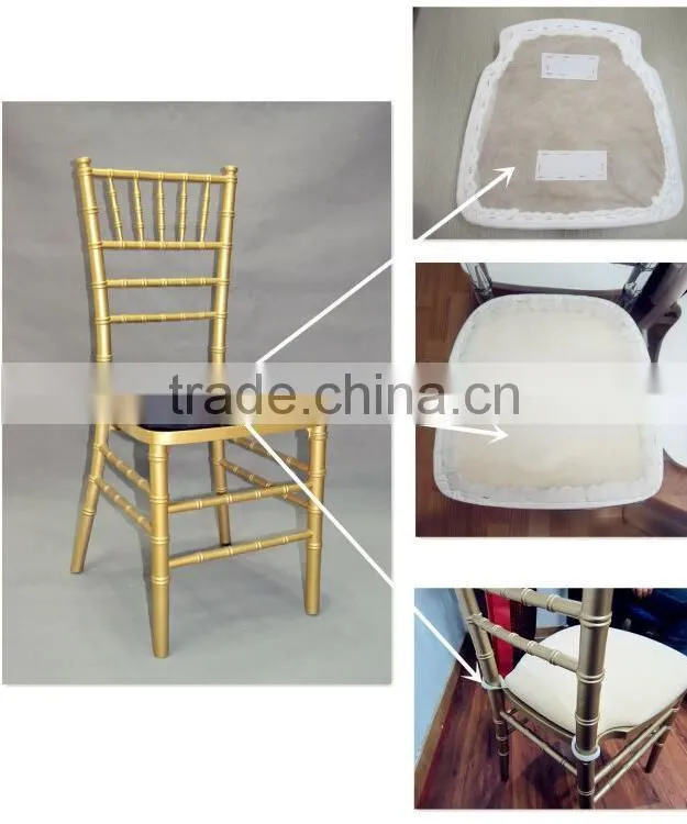 velvet chair cushion for event chair