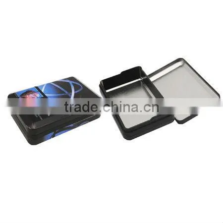 two piece body plastic tin box