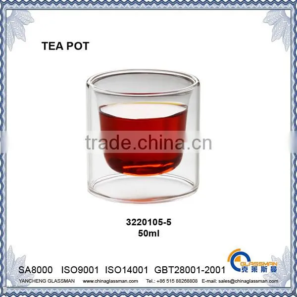clear borosilicate glass tea pot TC105-5