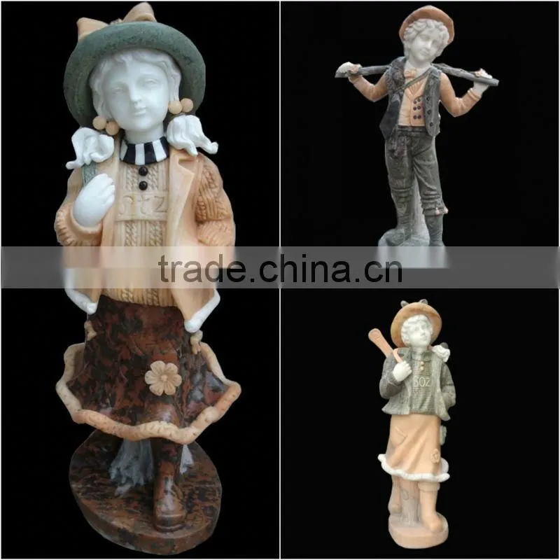 Garden Hand Carved Life-size Female Marble Statue
