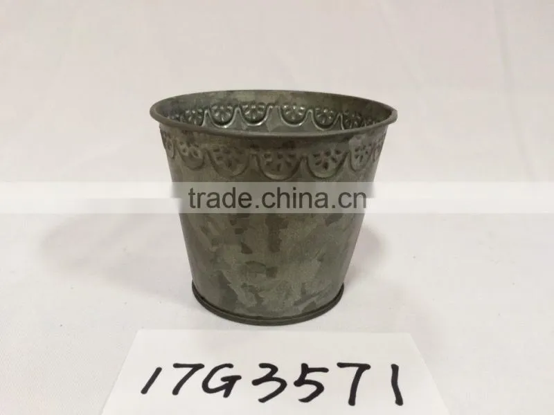 china special design grey little house shape garden metal flower pot planters