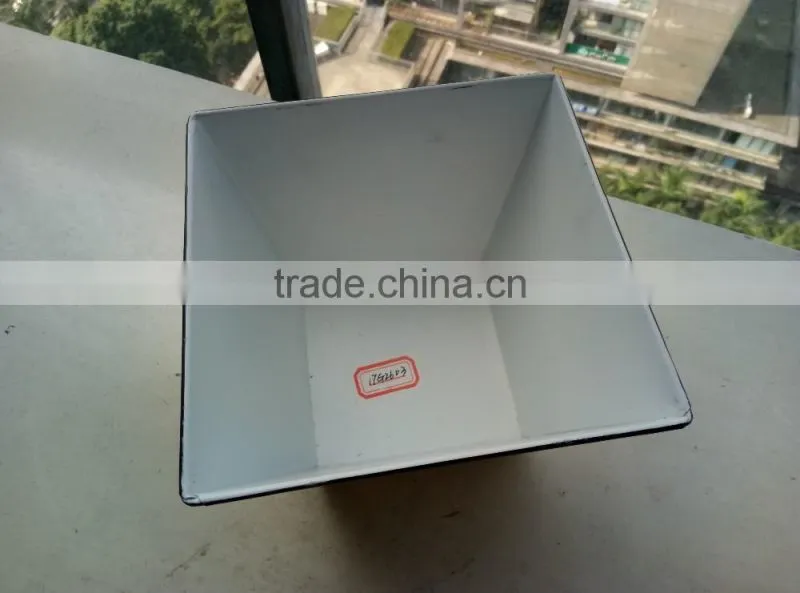 modern wholesale gardening home goods white square flower pots in guangzhou