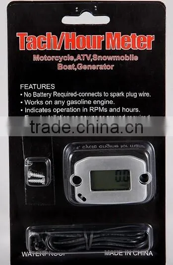 waterproof CE Certified engine tach hour meter