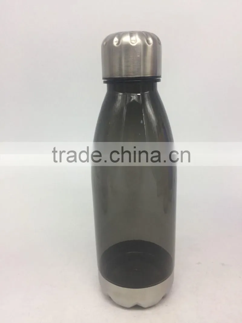 Clean transparent plastic water cola bottle 750ml