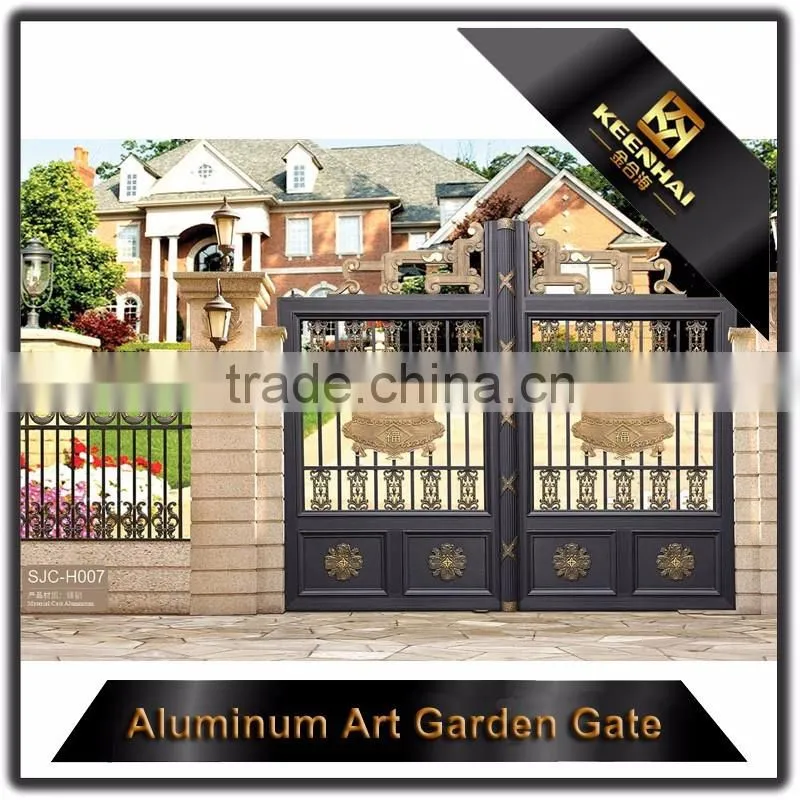 Home&Garden Decoration Powder Coated Cast Aluminum Exterior Villa Door