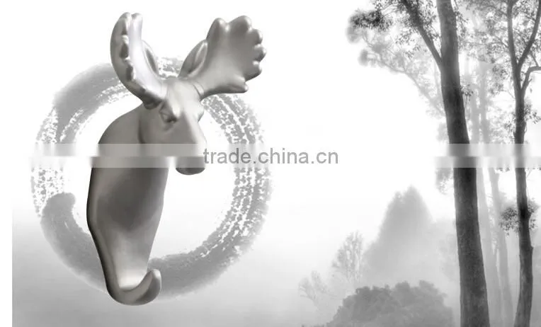 Wholesale Stock Deer Shaped Resin Decorate Sucker Wall Hook