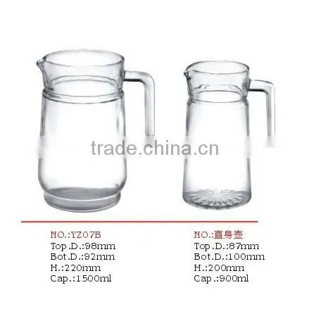 Hotel or home glass ice bucket
