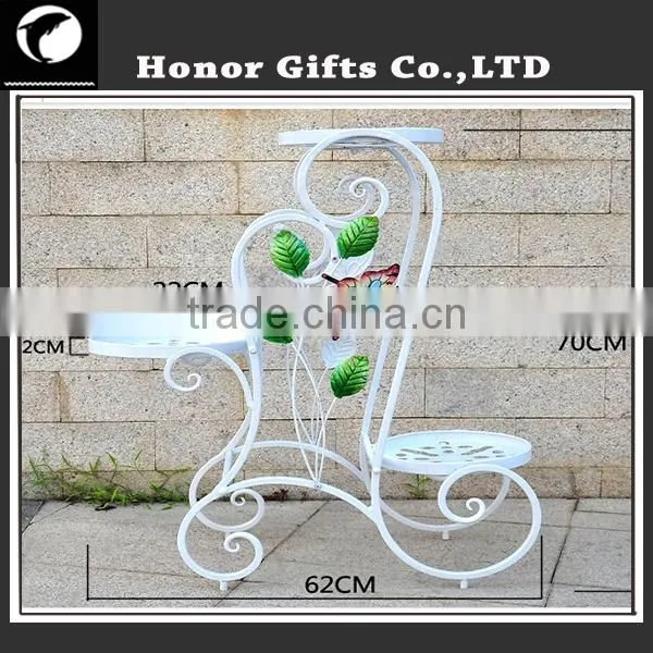 New design Iron Frame Flower Stand Decorative Metal Window Box Planters
