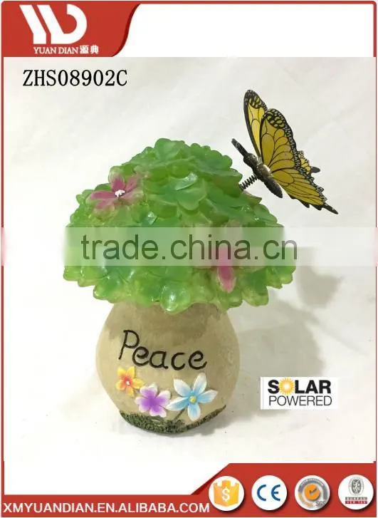 Wholesaler Company Bulk Production Green Musrhoon Flower Solar Tree