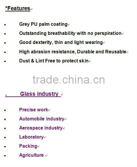 Cut - 5 ! ! Cut Resistance Gloves ! Coated PU !