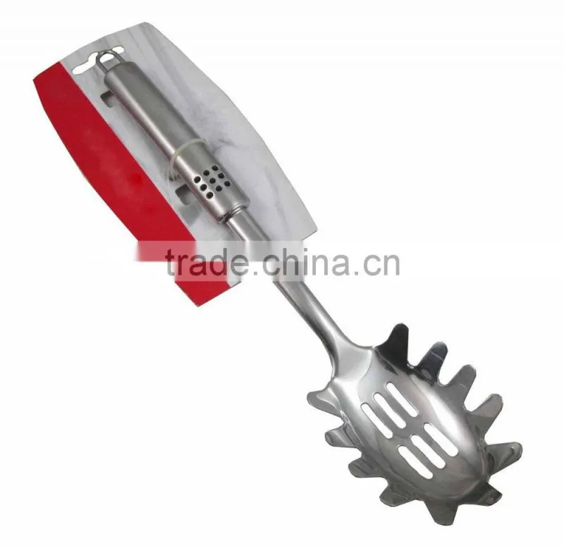 FDA Stainless Steel Handle Nylon Spaghetti Spoon