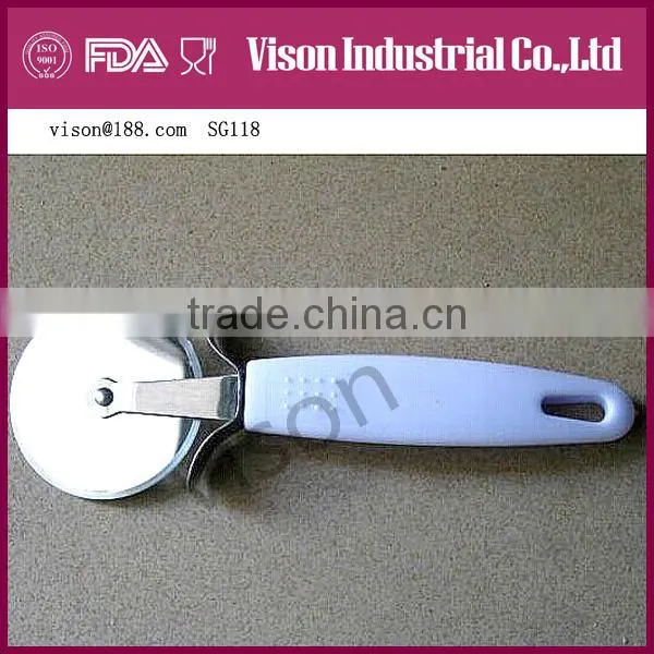 Round stainless steel pizza knife, pizza cutter, pizza wheel (SG36)