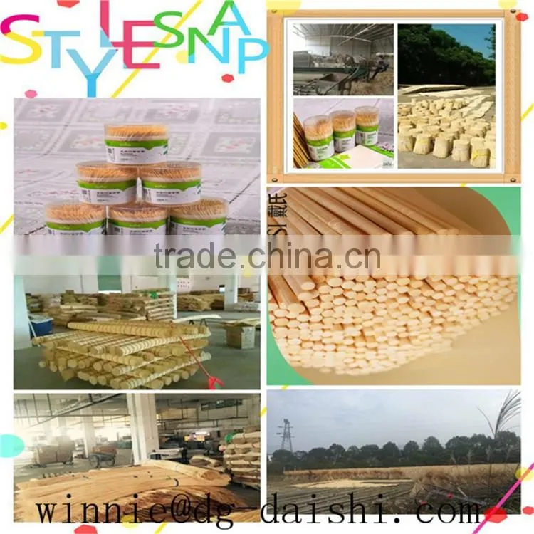 China Factory hot sale disposable Barbecue tools round sticks BBQ natural bamboo skewers