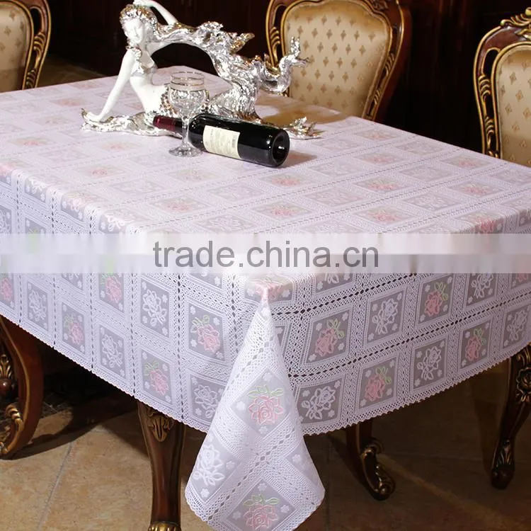 Wipe easy PVC tablecloth in rolls home decorative tablecloth