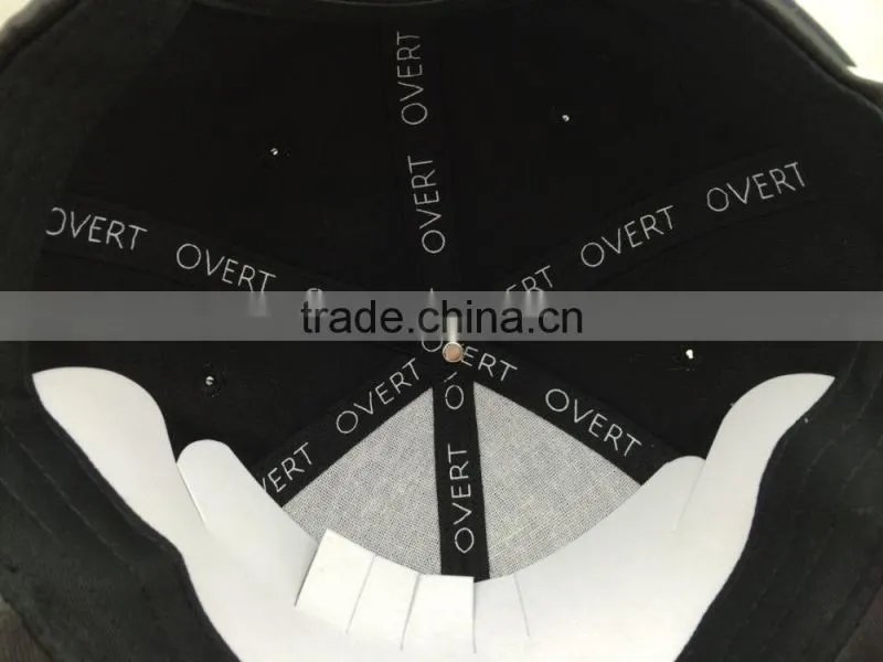 custom fashion leather baseball cap with 3d embroidery