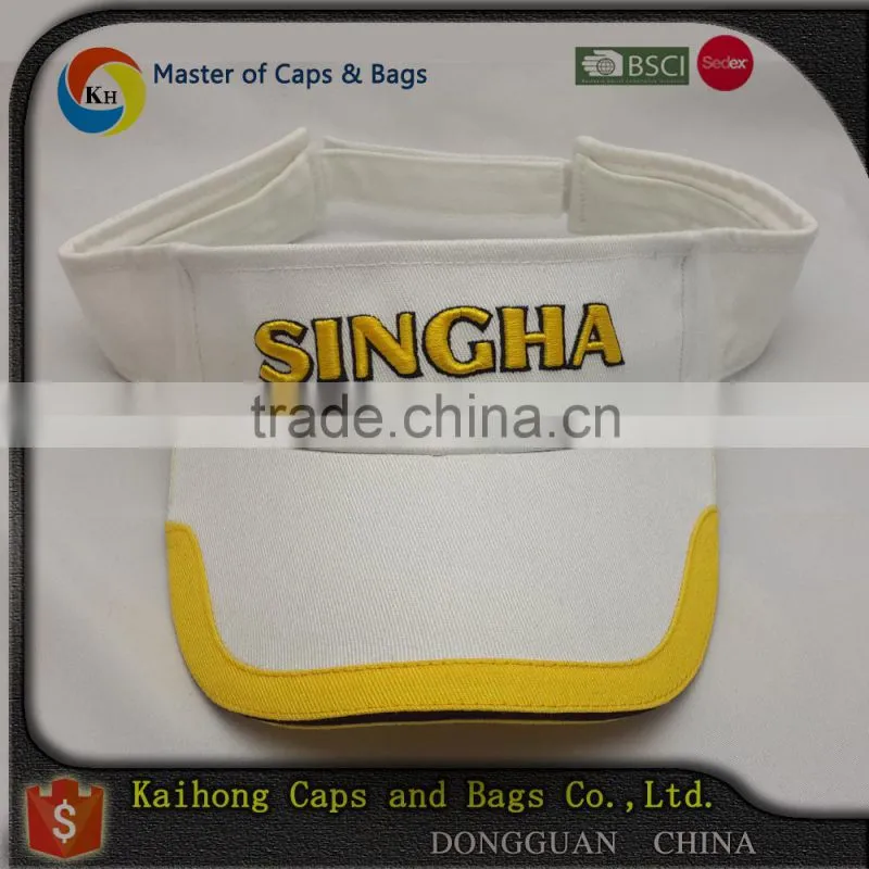 OEM fashion high quality sports custom cheap cotton sun visor