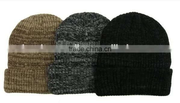 Custom Fashion Cheap Camouflage Knitted Hats With 3D Embroidery